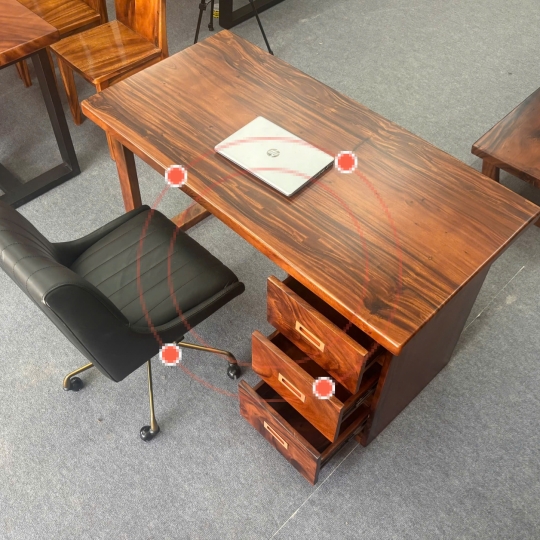 BÀN LÀM VIỆC KÈM 03 HỌC KÉO