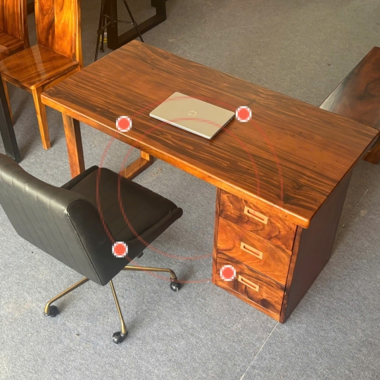 BÀN LÀM VIỆC KÈM 03 HỌC KÉO