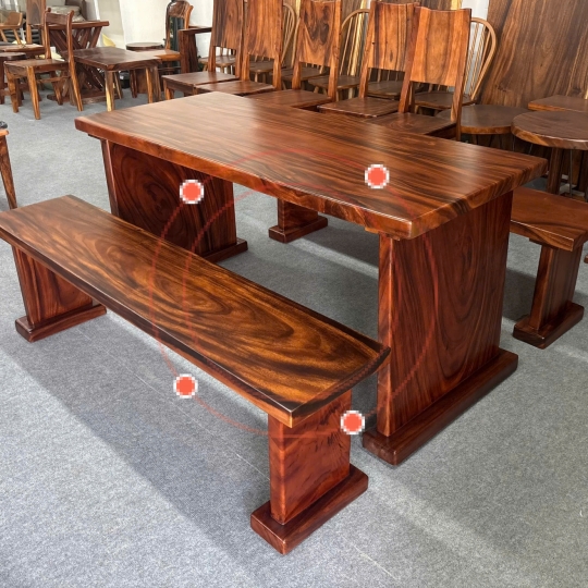 BỘ K3 GỖ ME TÂY NGUYÊN TẤM